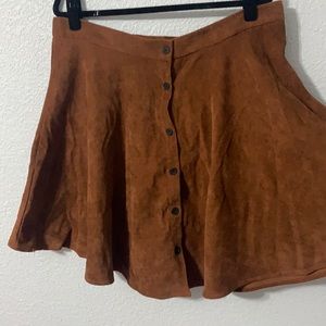 Corduroy skater skirt